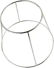 Anneome Modern Stainless Steel Pizza Holder Double Layer Seafood Rack Kitchen Tray Rack for Restaurant