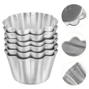 6 Pcs Cake Mold Egg Tart for Baking Bread Pan House Chiffon Pans