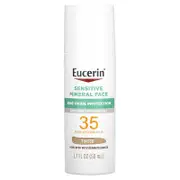 Eucerin, Sensitive Mineral Face Sunscreen Lotion, SPF 35, Tinted, 1.7 fl oz (50 ml)