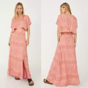 NWT New Free People Marion Crop Top & Skirt Set Size 10