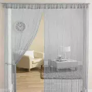 New 2 Piece Eyelet Door String Curtain Set - 7 feet