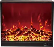 Fireplace Heater Electronic Fireplace Wall Mounted Heater with 3D Flames Ornamental Recessed Electric Fireplace for Household Living Room Decorat Decorative Fireplace