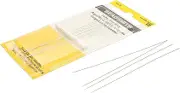 The Beadsmith Extra Long Beading Needles – Size 12, Card of 4 Needles – for Loom Weaving Beadwork, Pearl Stringing and Jewelry Making with Seed Beads
