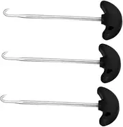 3pcs Stainless Steel Ice Skate Tool Hockey Lace Tightener Shoe Lace Puller for Skates