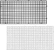 2PCS Plastic Fish Grid Divider Durable Holder Tank Tray Egg Crate Aquarium Fish Tank Bottom Isolation, Black/White (White)
