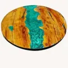 24" Epoxy Resin Coffee Table Top Resin Wooden Furniture