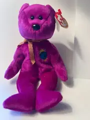 Ty BEANIE BABY: MiLLENIUM BEAR PLUSH TOY RETIRED - NEW WITH TAGS