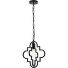 Living District LD7062D12BK Sandara 1 Light 11 inch Black Pendant Ceiling Light