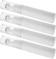 TOGEVAL 4pcs Refillable Rollerball Bottles for Essential Oils Travel Containers with Balls and Screw Caps for Eye and Perfume