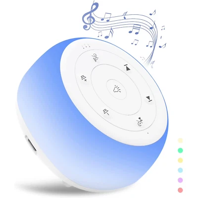 MBZ203 White Noise Machine Sleep Sound Machine for Baby Sleep Soother 7 Colors N