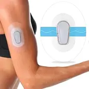 Adhesive Patches for Dexcom G6 Sensor Covers Overpatch Waterproof Sticker Clear Film Tape, Pack of 60