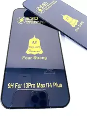 iPhone 13 Pro Max /14 Plus Case Friendly Tempered Glass Screen Protector Appl