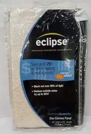 Eclipse Canova Thermaback Blackout Panel – 42” x 84” - Ivory - Ellery Homestyles