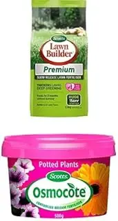 Lawn Builder Premium Fertiliser (2.5kg) + Osmocote Potted Plants Fertiliser (500g)