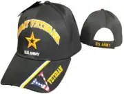 US Army Star (NEW) Veteran Vet Black "V" USA PATRIOTIC Embroidered Cap Hat TOPW