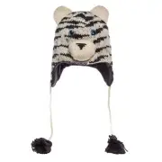 Knitwits Sal the Siberian Tiger Wool Pilot Hat NWT