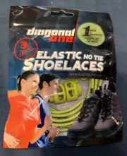 ELASTIC NO-TIE SHOELACES Lime Green NEW Sealed US Seller Free Shipping A1