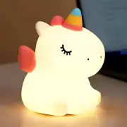 Unicorn Night Light Cute Animal Silicon Nightlight for Kids Toddler Baby Dimmabl