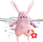 Tag Blankets for Babies | Cute Infant Security Blanket Appease Towel with Colorful Tags | Fun Infant Sensory Baby Toys Travel Accessories for 0 3 6 9 12 Months Old Astray