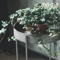 在飛比找momo購物網優惠-【gin gin】圓盤馬口鐵花架(園藝 造型花架 花盆 植栽