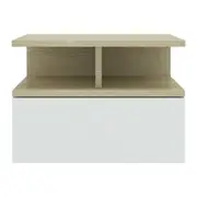 2 Piece Floating Nightstand Bedroom Organiser Wall Mounted Cabinet Bedside Table