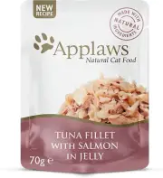 APPLAWS CAT JELLY POUCH - TUNA & SALMON 70G 16PK(OM16)