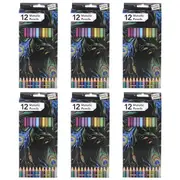 6x 12pc Studio Works Quality Metallic Artists Pencils Assorted Creative Toolkit