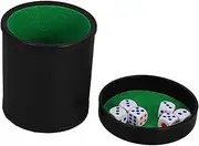 ROMISBABA Dice Cup Compact Dice Holder Silent Shaker Lid Set for Table Games Parties