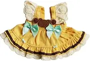 Ｓｉｍｈｏａ Plush Bear Doll Dress Dress up Photo Props, DIY Fashion Outfit, Stuffed Doll Clothing for 12cm Dolls, Yellow