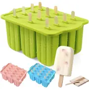 12 cells Mould silicone Molds Icy Pole Jelly Maker Ice Cream Pop Popsicle large