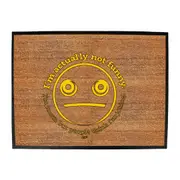 Im Actually Not Funny Im Mean - Funny Novelty Doormat Man Cave Floor mat