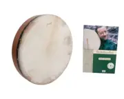 Pretuned Red Cedar Bodhran Drum w/ 18" Head - Cross-Bar + Book/DVD