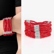 Paparazzi OUTBACK ODYSSEY red bracelet