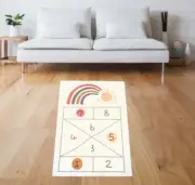 Children's hopscotch indoor floor rug / play mat EXTRA LARGE