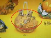 Autumn Nut Box Lid Ceramic Mold Chipmunks Macky 621 LID ONLY -- NEW OLD STOCK