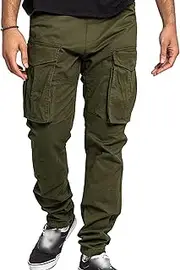 [Maiyifu-GJ] Men's Lightweight Hiking Cargo Pants Multi Pockets Athletic Joggers Trousers Casual Quick Drying Sweatpants