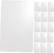 BCOATH 50pcs Blank Plastic Cards for DIY Name Tags and Price Labels Printable and Paintable Unfinished Tags Festival Cards and Craft Projects