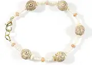 [Style ARThouse] Style-ARThouse no-Metal-Stamp Silver-Plated-Base Irregular-Shape Simulated-Pearl Steatite