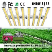 Spider 640W LED Grow Light Samsung561C Commercial Bar Full Spectrum Indoor Grow
