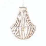 Mercator Willow 1 Light Beaded Wood Pendant