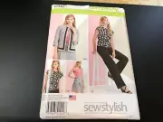 Simplicity Pattern 1202 Ms THREADS/SEW STYLISH Top~Skirt~Pants & Unlined Jacket