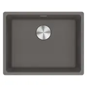 Franke Maris 520mm Single Bowl Flushmount Sink with Extension Drainer Stone Grey MRG210-52SG-FPC
