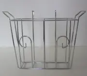 InterDesign Classico Over Tank Magazine Rack Chrome Finish Bathroom Organizer