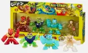 All Star 4 Pack Goo Jit Zu Squishy 1st Edition With Exclusive Gold Smashadon!