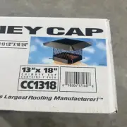 Master Flow CC1318 13 in. x 18 in. Black Steel Chimney Cap Variable Sizes