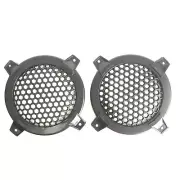 2 Pcs 4" Black ABS Plastic Speaker Waffle Covers For Car Audio DJ PA Speakers