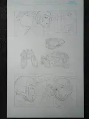Devils Due Voltron Original Comic Art #4 Pg 8 E.J. SU Pencil - 744
