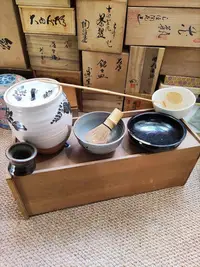 在飛比找Yahoo!奇摩拍賣優惠-z日本回流 抹茶茶具套裝 老抹茶茶道用具。茶道零配 ，抹茶碗