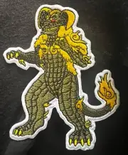 GODZILLA monster 4" Embroidered KING SEESAR czar Caeser figure PATCH action kong