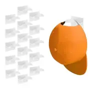 16 PCS Adhesive Hat Hooks for Wall Baseball Cap Rack Hat Wall Hanger